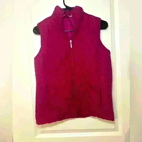 Great Northwest Indigo Burgundy Puffer Vest Size Small. Quilted - Picture 1 of 4